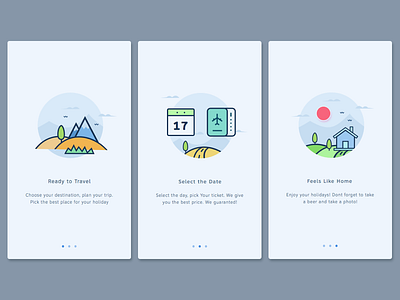 User Onboarding Screen airbnb backpacker book home illustration onboarding rent travel