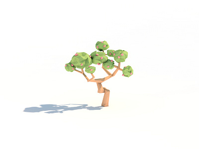 Bonsai Tree bonsai c4d flower japanese pastel render shadow tree