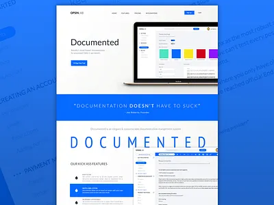 Documentation - Home Preview *Sneak Peak* design doc documentation documents illustration saas ui ui design ux ux design web design