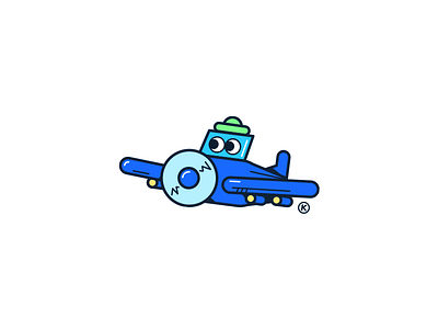 Flyfly character color cute fly happy illustration kikillo plane streetwear