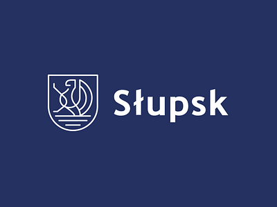 Słupsk badge branding city griffin słupsk