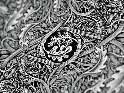 Life/Death vines bw cards illustration lifedeath