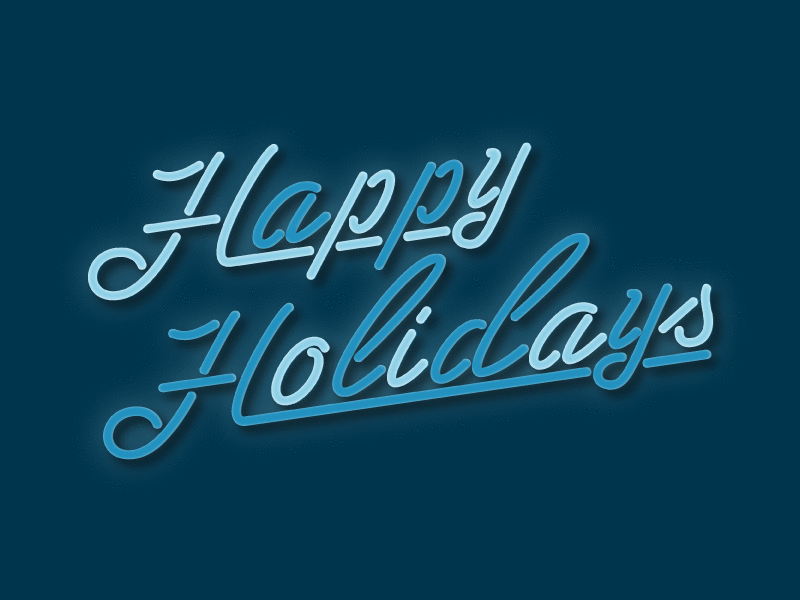 Happy Holidays neon sign animated animated gif animation gif happy holidays holiday neon neon sign