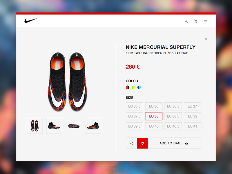 Nike Store Redesign animation file free freebie resource sketch sketchapp ui user experience user interface ux