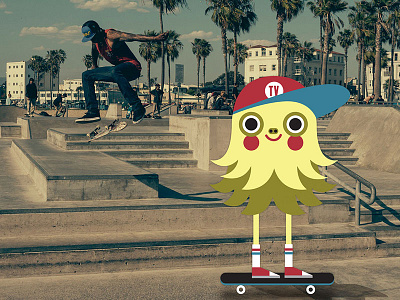 Skater character design skater street vector