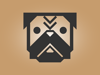 Obey the Pug dog icon illustration pug