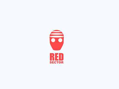 Red Sector bulet icon illustrators logo man red