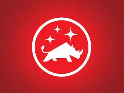 Rhino Emblem animal branding icon identity logo logo mark mark mascot symbol