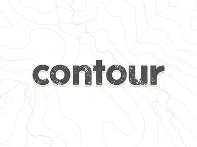 Contour brand contour custom geography logo map stamp texture