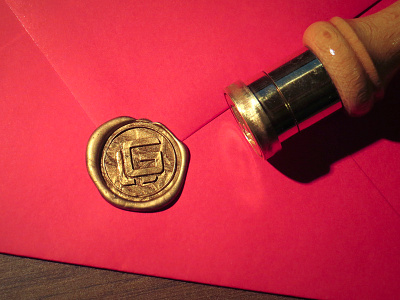 Personal wax seal branding envelope fg finish logo monogram seal self branding wax