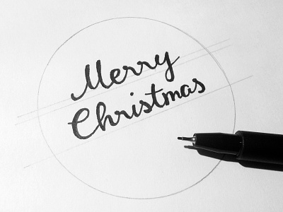 Merry Christmas christmas custom type hand lettering type typography x mas