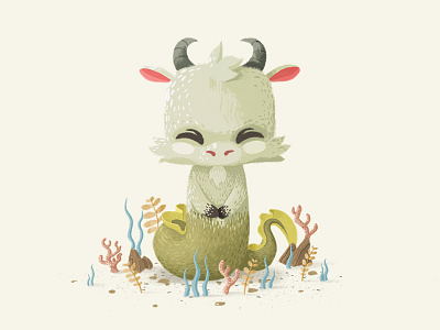 Capricorn capricorn goat kids mythical ocean sea serpent stars water zodiac