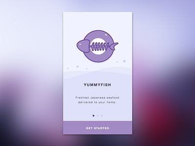 Onboarding clean dailyui elegant onboarding seafood sketch ui