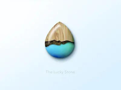 The lucky stone photoshop stone wood