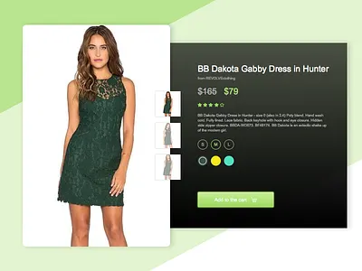 Daily UI challenge Day12 E-Commerce Shop single idem 012 dailyui e commerce