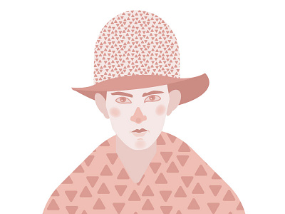 “But what I do I do because I like to do.” artist color design fashion graphic hat illustration illustrator model pattern portrait