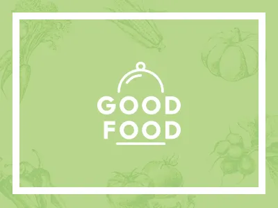 Good Food branding health healthy food identity logo mark nature organic plate typography