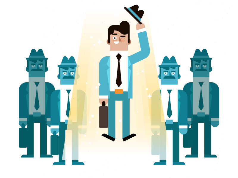 Hiring Great Freelance Developers developers freelance hiring illustration suit toptal