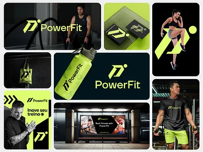 Fitness, Gym Logo and Branding brand identity branding coach design fitness fitness branding fitness logo fitness startup graphic design gym logo health logo icon letter p logo logo logo design logo designer logo inspirations online fitness run logo sports