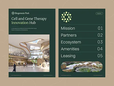 Biogenesis Park architecture branding building cell clinical disease funding gene health incubator innovation laboratory logo logomark new york research science stem cell therapy wordmark