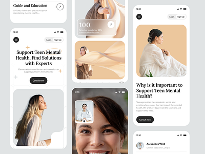 Haydoc mental health - Mobile Resposive body depression figma healthylifestyle landingpage medical care mentalhealth mindfulness motivation psycologhy selfcare stress ui webdesign welness yoga platform