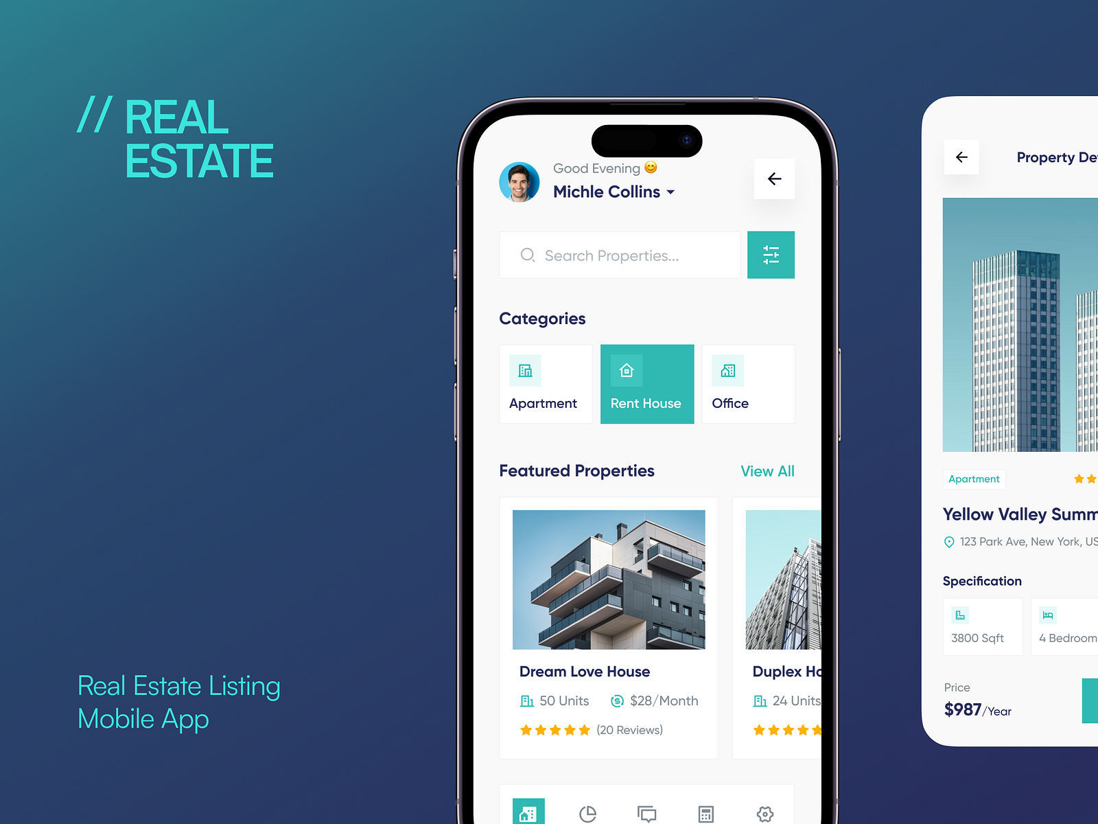 Real Estate Mobile App UI/UX Design by Panze Mobile App for Panze - UX ...