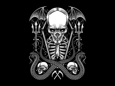 Graveyard apparel art artwork clothing darkart digitalart dotwork drawing illustration pointillism skull stippling teesdesign