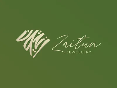 Zaitun Jewellery Arabic Logo Design | شعار عربي خط عربي زيتون ابداع تايبوجرافي تصميم جرافيك خط خطاط خطاطين رسم رمزيات شعار شعارات فن كاليجرافي لوجو لوقو مخطوطة مصمم