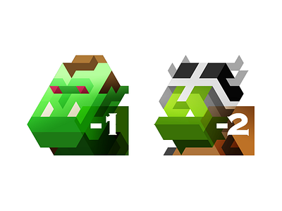 Orc - Leg·end·ar·y character creature hexel kingdom minimalist pixel race shape trixel warrior