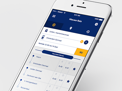 NS Travelplanner app apple design dutch iphone nederlandse spoorwegen netherlands ns railway ui uiux ux