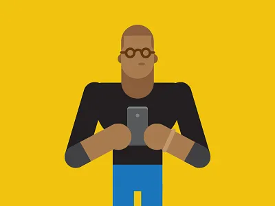 Texting... design illustration wip