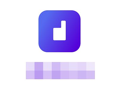 d Logo/Icon app branding geometric gradient icon logo purple