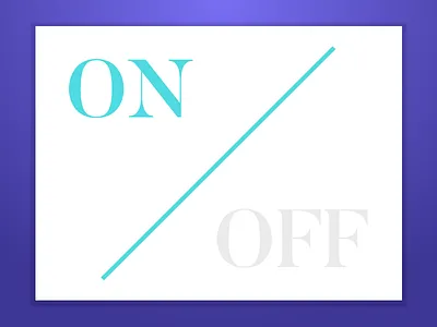 Daily UI #015 - On/Off Switch 015 daily onoff switch ui