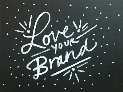 Loveyourbrand lettering love sharpie