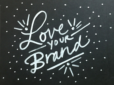 Loveyourbrand lettering love sharpie