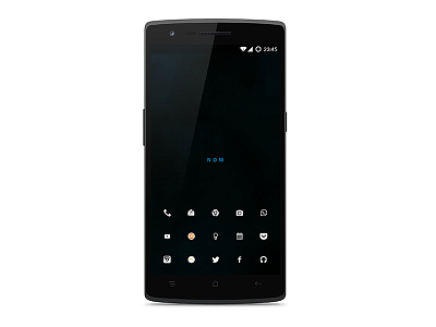 My current phone 1 black clean icons minimal mockup oneplus oneplus one phone screenshot wallpaper white