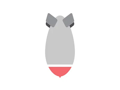 Bombs Away bomb brand icon illustration