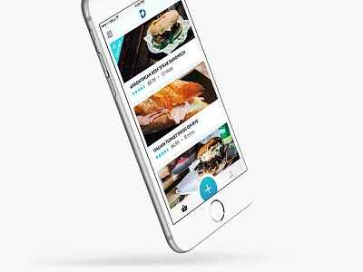 Food Feed app delicious delivery feed food ios ui