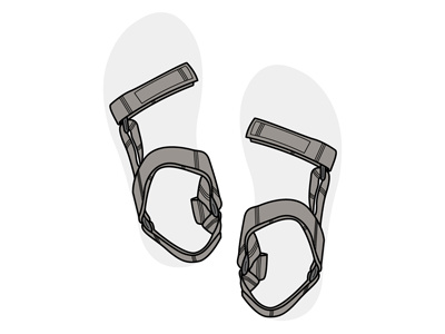 Summer sandals 2015 illustration nye sandals summer teva vector