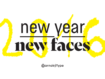 PF 2016 2016 carnokytype font new year pf type typefaces typography