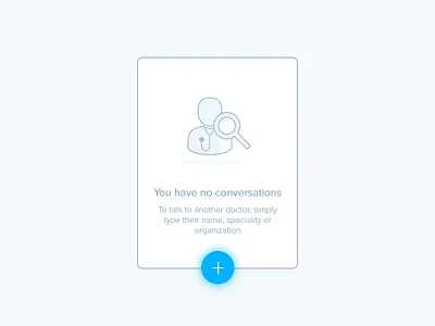 Empty State booking cards conversation doctor empty ios ipad messaging ui user ux
