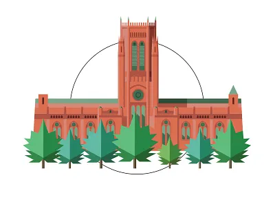 Liverpool - Cathedral architecture building cathedral geometric liverpool miniature tim smith trees
