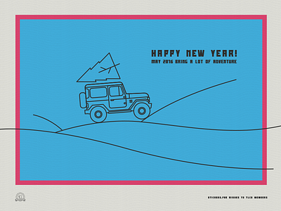 A holidays greeting card for Toyota Land Cruiser Association christmas fj40 greetings holidays land cruiser new year tlca toyota