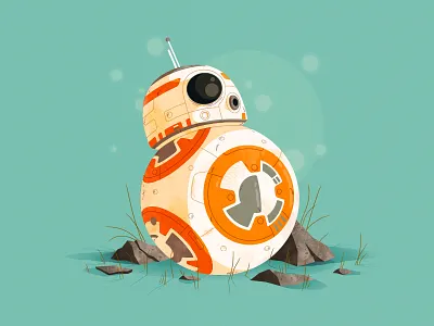 Star Wars | BB-8 artwork bb 8 bb8 droid illustration star wars the force awakens