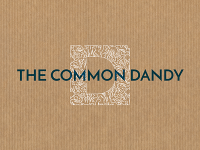 Logo new men's clothes shop blue branding brown concept craftpaper graphic design outline twist white