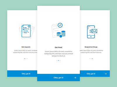 Onboarding Screens app icons illustration introscreen ios mobile onboarding ui