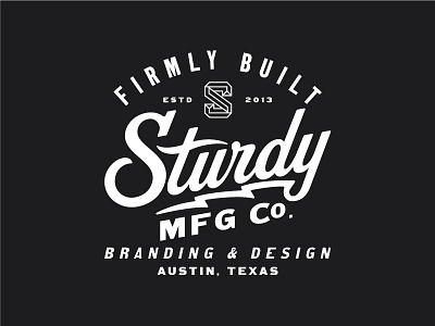 Sturdy for Sturdy cool lettering shirt typography