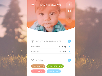 User profile app child daily ui friendly user profile