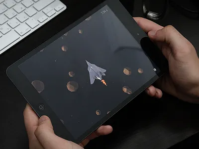 Space Evader - Game Play c4d game ios low poly