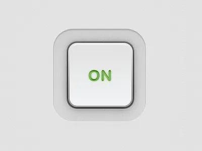 Switch for #dailyui #015 button dailyui design icon minimal photoshop realistic settings switch uidesign white